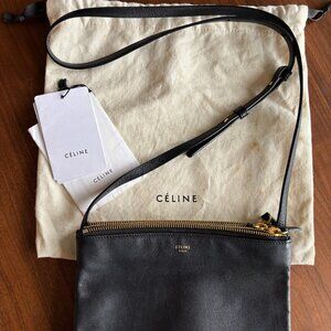Celine Trio Small Black Crossbody Purse